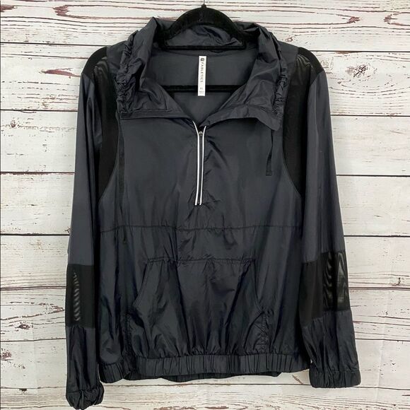 Fabletics Black Ziva Windbreaker Jacket XL - Picture 6 of 11
